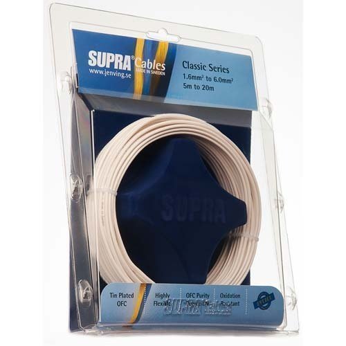 Supra 10m Classic 4.0 2x4mm White Speaker