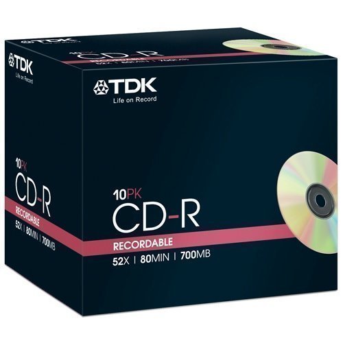TDK CD-R 52x 80min 17000 10-pack