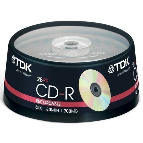 TDK CD-R 52x 80min 17000 25-pack