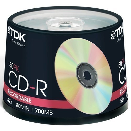 TDK CD-R 52x 80min 17000 50-pack