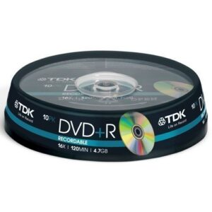 TDK DVD+R 4.7GB 10-pack