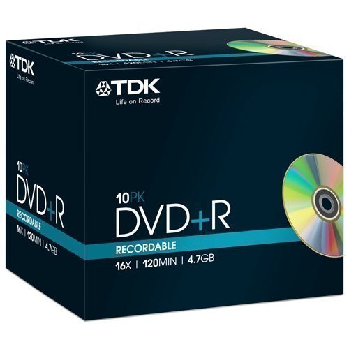 TDK DVD+R 4.7GB 10-pack
