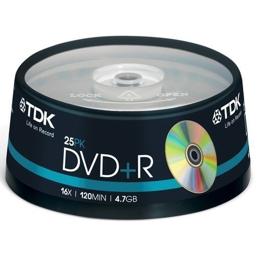 TDK DVD+R 4.7GB 25-pack