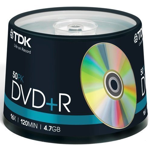 TDK DVD+R 4.7GB 50-pack