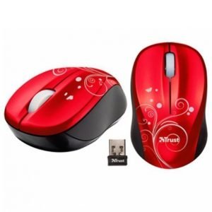 Trust Vivy Wireless Mini Mouse Punainen