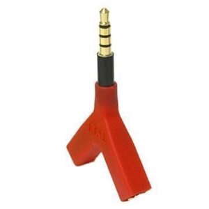 Tylt Y-Split Headphone Splitter 3.5mm Red