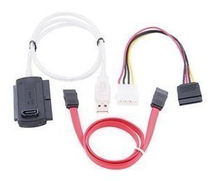 USB 2.0 till SATA / IDE omvandlare / adapter kit