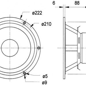 VISATON GF200 WOOFER