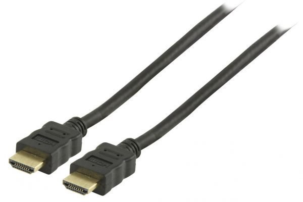 Valueline H-Speed + Ethernet Musta Hdmi Kaapeli