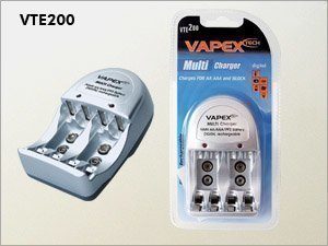 Vapex akku paristolaturi verkkovirtaan VTE-200