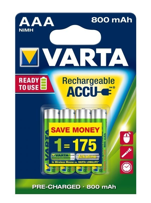 Varta 4xaaa 800 Mah Ladattava Akkuparisto