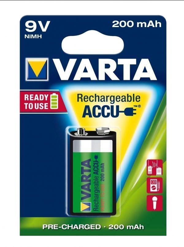 Varta 9v 200 Mah Ladattava Akkuparisto