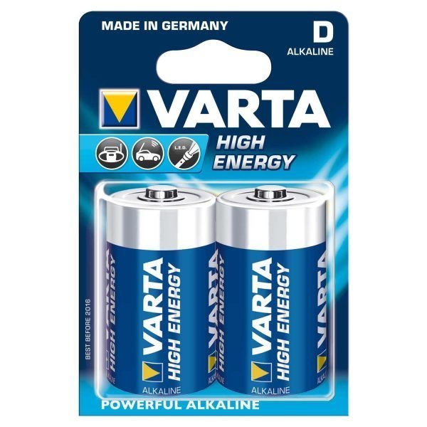 Varta High Energy D Paristo 2 Kpl