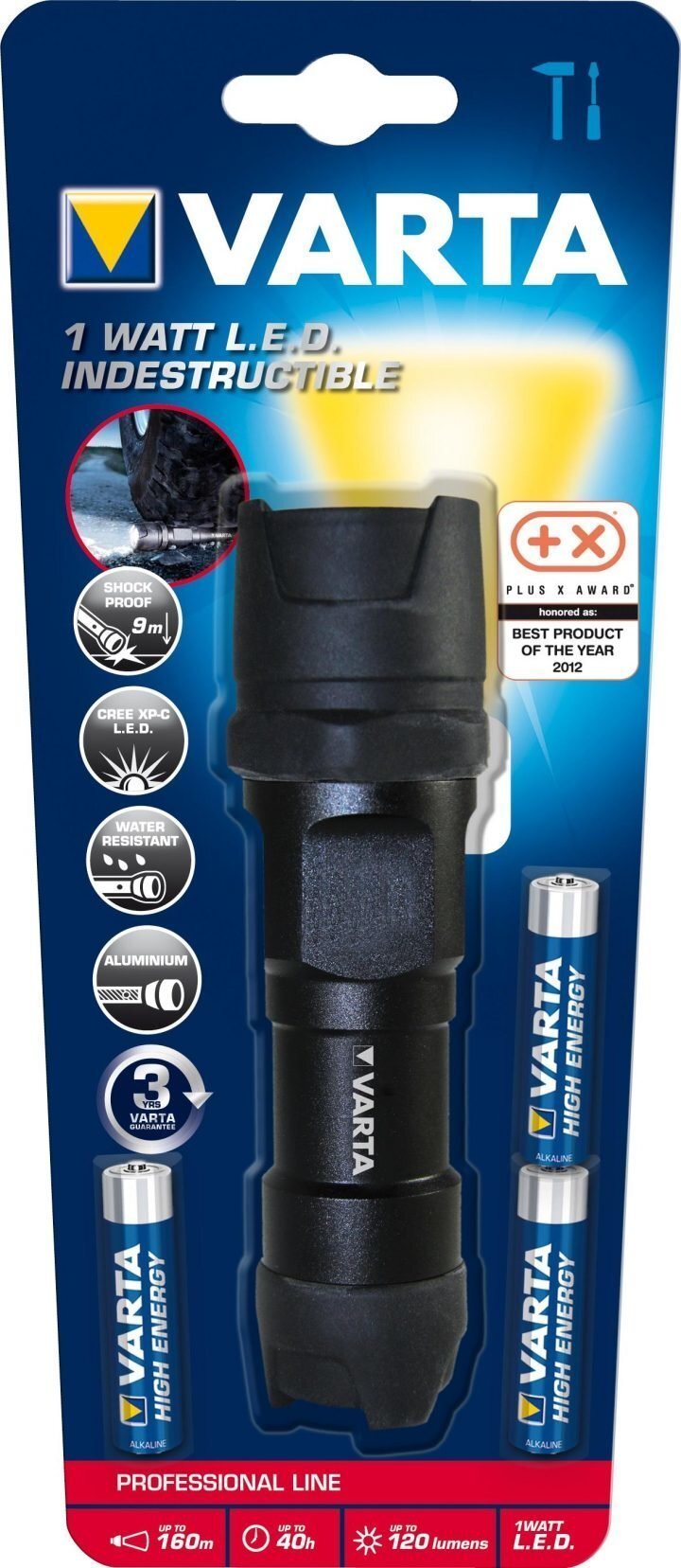 Varta INDESTRUCTIBLE F30 PRO Noir Lampe torche LED