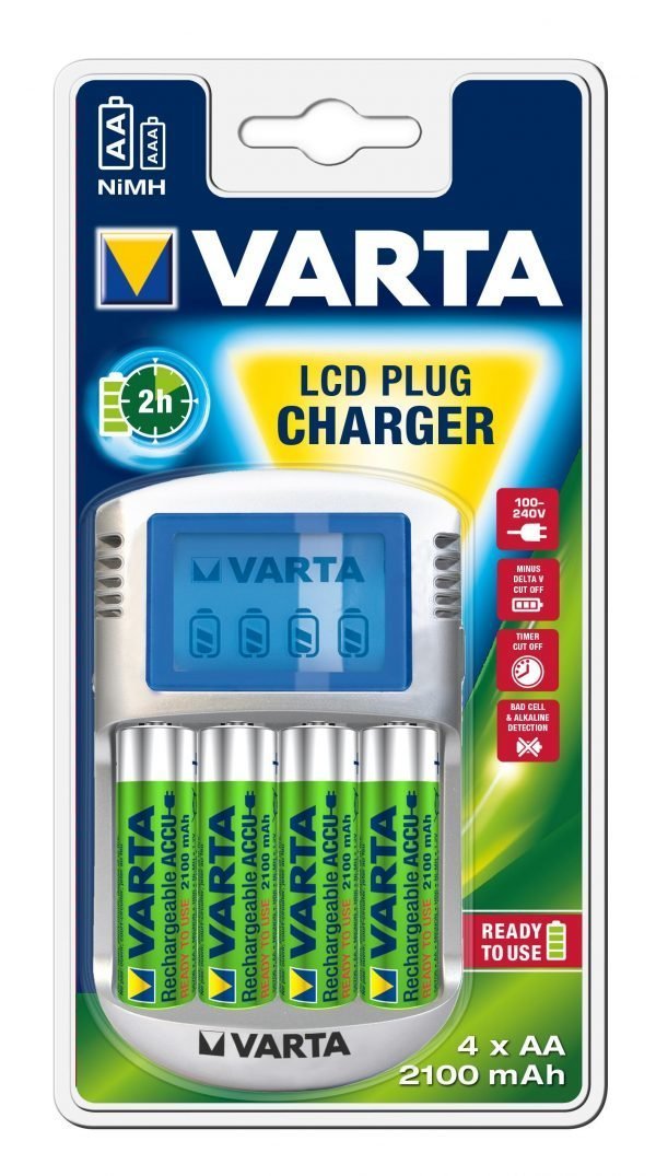 Varta Lcd Plug Charger Paristolaturi