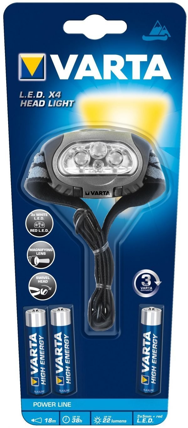 Varta Led Head Light 3xaaa Taskulamppu