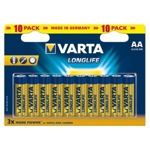 Varta Longlife Aa Paristo 10 Kpl