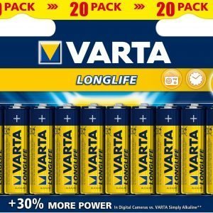 Varta Longlife Aa Paristo 20-Pakkaus