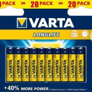 Varta Longlife Aaa Paristo 20-Pakkaus