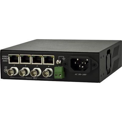 Vastaanotinyksikkö 4x TTP111VPDC BNC-video 12V-virta RS-485