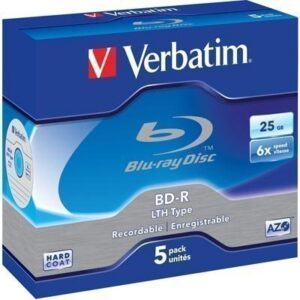 Verbatim BD-R 6x 25 GB/200 min 5-pakk jewel case LTH HARD COAT