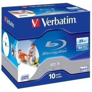 Verbatim Blu Ray BD-R Verbatim 25GB 10-pack Single Layer 6X Scratchguard surface