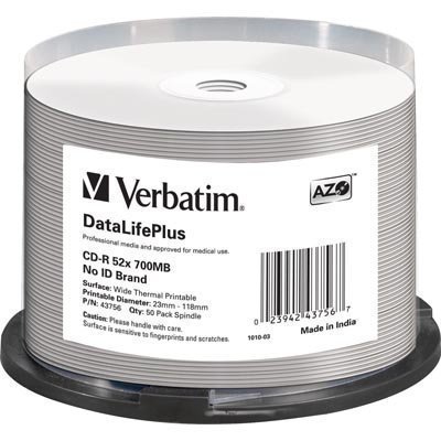 Verbatim CD-R 52x 700MB/80min 50-pakkaus spindle