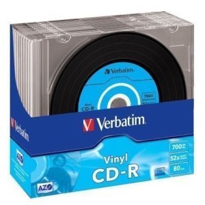 Verbatim CD-R Verbatim 52x 10p 80min./700 MB Vinyl Slim Case