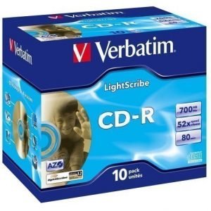 Verbatim CD-R Verbatim 52x 10p Light Scribe 700MB JC