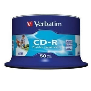 Verbatim CD-R Verbatim 52x 50p 700MB Printable Spindel