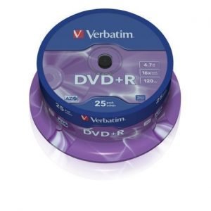 Verbatim DVD+R Verbatim 4.7GB 16X 25-pack Spindel