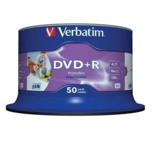 Verbatim DVD+R Verbatim 4.7GB 16X 50-pack Wide Printable Spindel