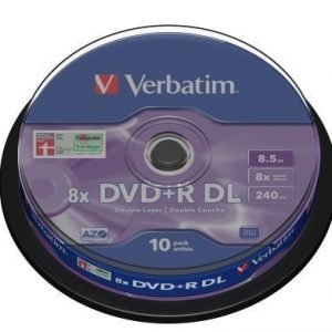 Verbatim DVD+R Verbatim 8.5GB 8X 10-pack Double Layer Spindel