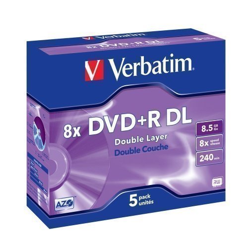 Verbatim DVD+R Verbatim 8.5GB 8X 5-pack Double Layer