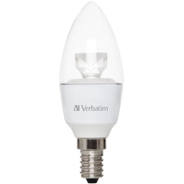 Verbatim LED Candle Clear E14 5 5W 330lm 2700K