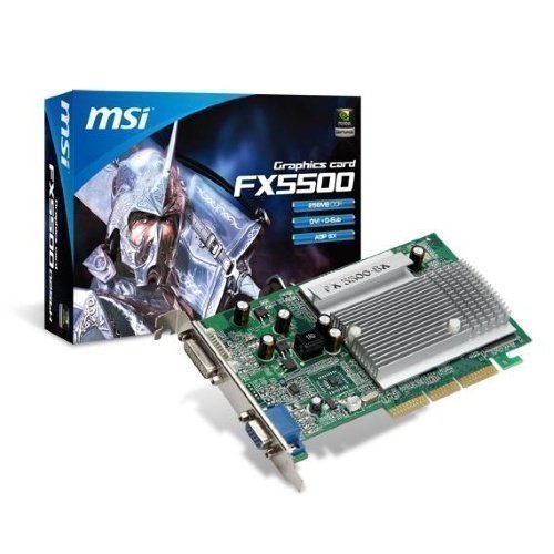 Videocard-AGP MSI GeForce FX5500 256MB DDR DVI VGA AGP