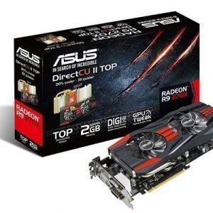 Videocard-PCI-Express-AMD Asus Radeon R9 270X 2GB DDR5 2xDVI HDMI DisplayPort PCIe