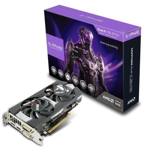 Videocard-PCI-Express-AMD Sapphire Radeon R9 270X OC DUAL-X 2GB DDR5 2xDVI HDMI DisplayPort Full Retail PCIe