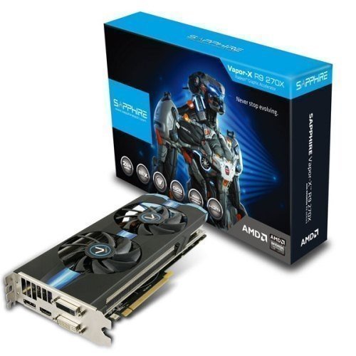 Videocard-PCI-Express-AMD Sapphire Radeon R9 270X OC VAPOR-X 2GB DDR5 2xDVI HDMI DisplayPort Full Retail PCIe