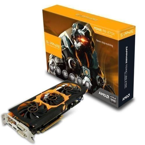 Videocard-PCI-Express-AMD Sapphire Radeon R9 270X TOXIC 2GB DDR5 2xDVI HDMI DisplayPort Full Retail PCIe