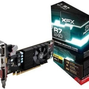 Videocard-PCI-Express-AMD XFX Radeon R7 240 2GB DDR3 DVI HDMI Low Profile PCIe