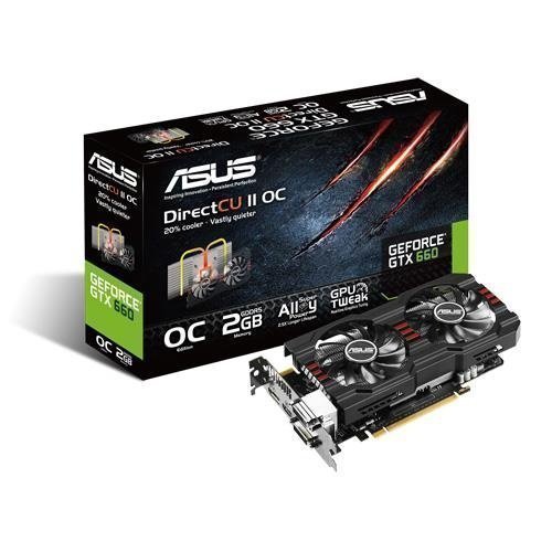 Videocard-PCI-Express-NVIDIA Asus GeForce GTX 660 DirectCU II 2GB DDR5 2xDVI HDMI DisplayPort PCIe