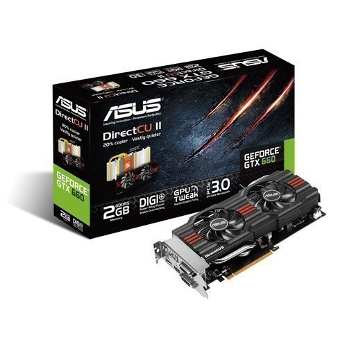 Videocard-PCI-Express-NVIDIA Asus GeForce GTX 660 DirectCU II 2GB DDR5 2xDVI HDMI DisplayPort PCIe