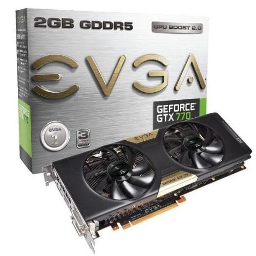 Videocard-PCI-Express-NVIDIA EVGA GeForce GTX 770 2GB DDR5 ACX 2xDVI HDMI DisplayPort PCIe