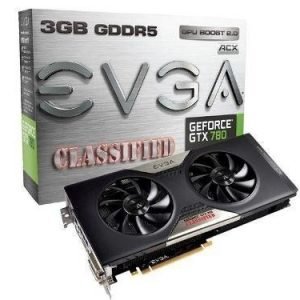 Videocard-PCI-Express-NVIDIA EVGA GeForce GTX 780 SC 3GB DDR5 Classified 2xDVI HDMI DisplayPort PCIe