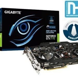 Videocard-PCI-Express-NVIDIA Gigabyte GeForce GTX 770 OC 2GB DDR5 2xDVI HDMI DisplayPort PCIe