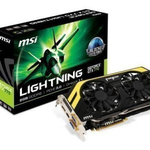 Videocard-PCI-Express-NVIDIA MSI GeForce GTX 770 Lightning 2GB DDR5 2xDVI HDMI DisplayPort PCIe