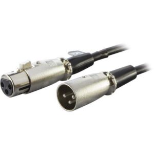 XLR- äänikaapeli 3-pin ur - 3-pin na 2m musta