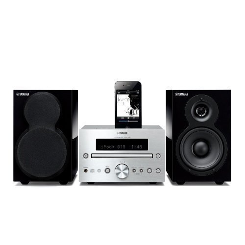 Yamaha MCR332SIPB Microsystem Silver/Black iPod Docking