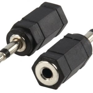 adapteriiliitin 3.5mm mono uros - 3.5mm stereo naaras